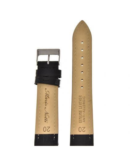 Ремешок для часов MARIO NOTTI S-36, 20 р-р, Nero, L