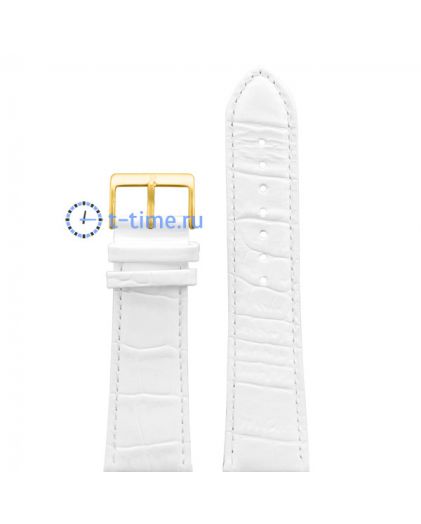 Nagata 26 мм белый croco с золотой застежкой