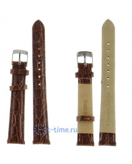 Ремешок для часов Modeno 14 мм кор croco с серебряной застёжкой K025