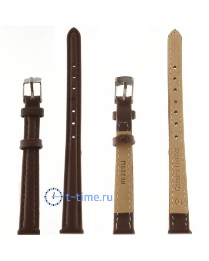 Ремешок для часов Modeno 10 мм кор с серебряной застёжкой G002