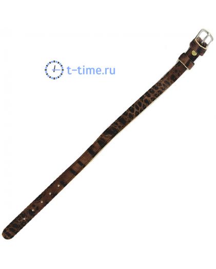 Ремешок для часов ЗНАМЯ №254 мод. 10 мм кор croco сереб заст