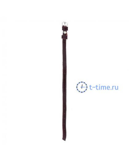 Ремешок для часов ЗНАМЯ №214 мод 08 мм т.красн лак сер заст