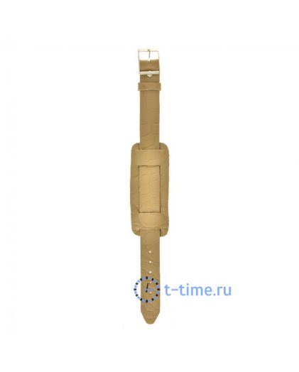 Ремешок ЗНАМЯ №71 мод. 18 мм беж croco сереб заст