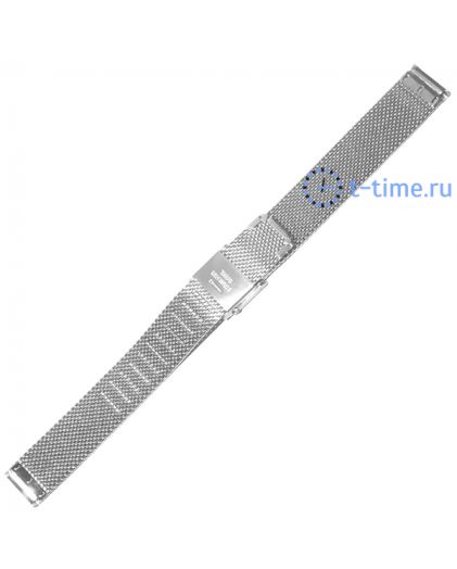 Браслет для часов INOX Plus M-413-16 Steel миланское плетение 16 мм