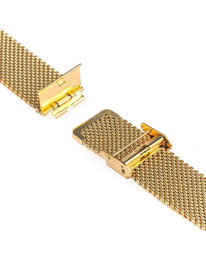 Браслет для часов TIOTIME B360-180-18G 18 мм миланское плетение желтое золото