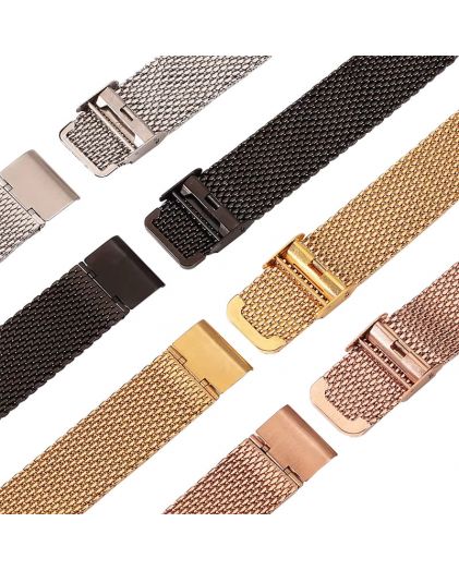 Браслет для часов TIOTIME B360-180-18G 18 мм миланское плетение желтое золото