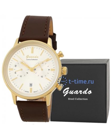 Часы GUARDO S1476 корп-жел циф-бел рем кор