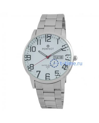 Часы PERFECT 4008B-G A корп-хр циф-бел