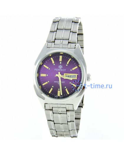 Часы PERFECT B186 корп-хр, циф-фиолет