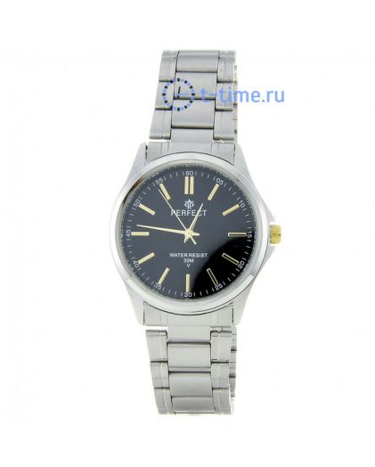 Часы PERFECT 424 P корп-хр циф-чер с желт