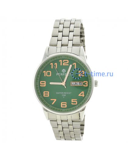 Часы PERFECT A4010B N корп - хр циф - зел