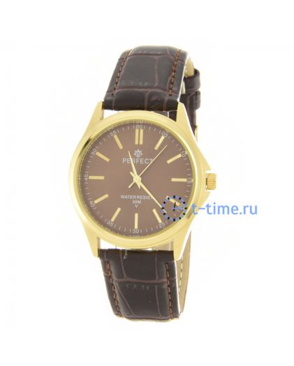 Часы PERFECT A4024I-1 корп. желт циф-кор., т-кор. рем
