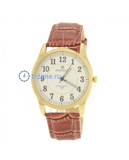 Часы PERFECT A4003J корп-жел, циф-бел кор. рем