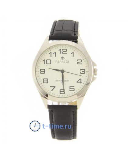Часы PERFECT A4012P корп-хром циф-бел рем