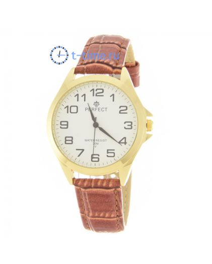 Часы PERFECT A4012P-A1 корп-жел циф-бел кор. рем