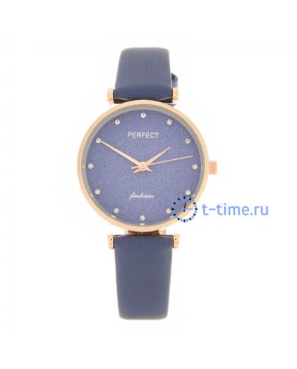 Часы PERFECT E311 корп-роз циф-син син. рем