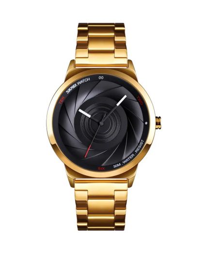 SKMEI 9210GDBK-B gold/black men size