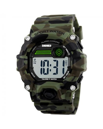 Часы SKMEI 1162CMGN-EN camouflage green english