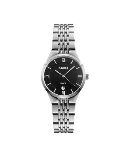 Skmei 9139BKSI-S black/silver lady