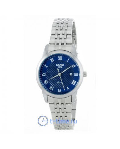 Skmei 9058SBU-S blue(lady) stainless steel
