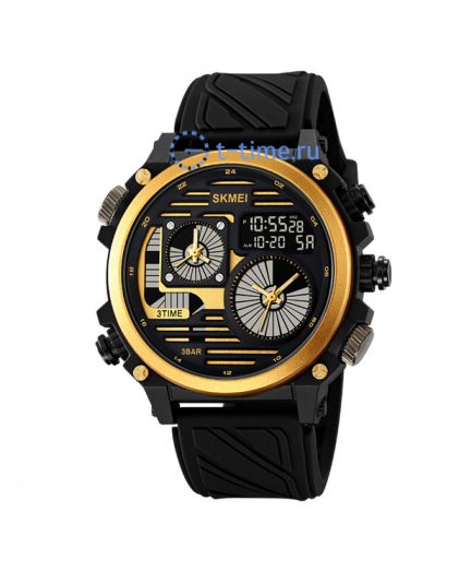 Skmei 2202PBKGD black/gold-silica gel