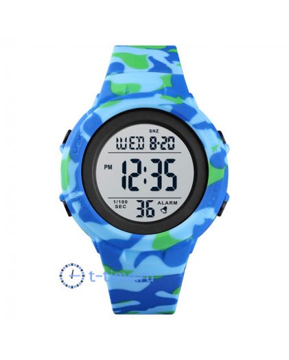 Skmei 1615CMLTBU light blue camouflage