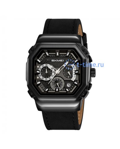 Skmei 2518LBKBK black/black-leather