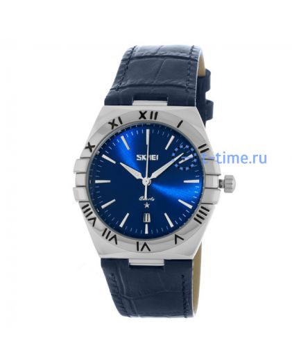 Skmei 9257LBU-B blue-leather (man)
