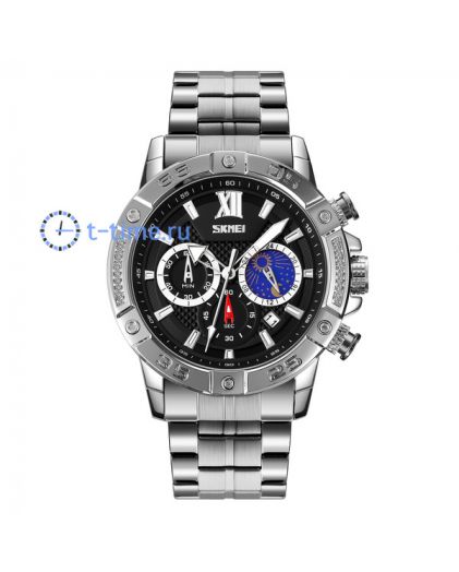 Skmei 9235SIBK silver black