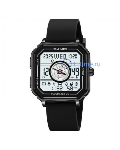 Skmei 2507PBK black(silica gel strap)