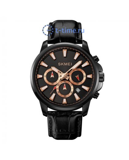 Skmei 2071LBKBK black/black-leather