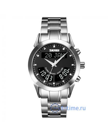 Skmei Q036SSIBK silver/black-steel