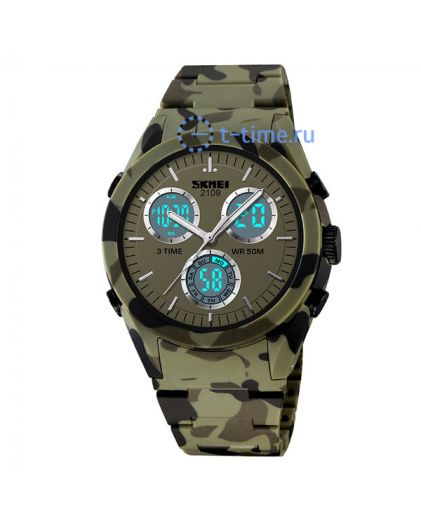 Skmei 2109CMGN army green camouflage