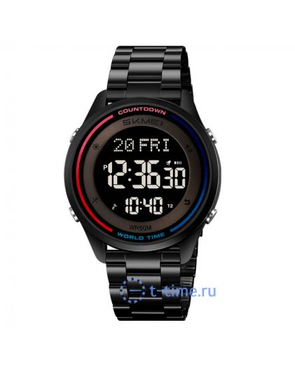 Skmei 2412SBK black-steel
