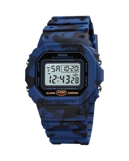 Skmei 1628CMBU blue camo