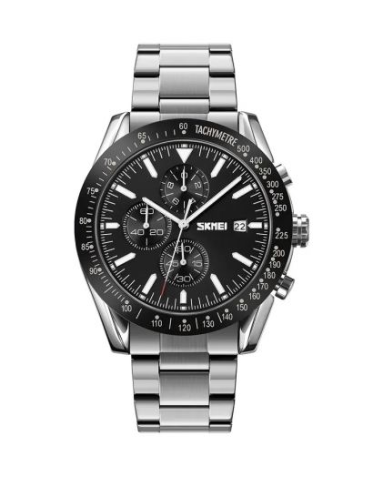 SKMEI 9253SIBK silver/black-steel