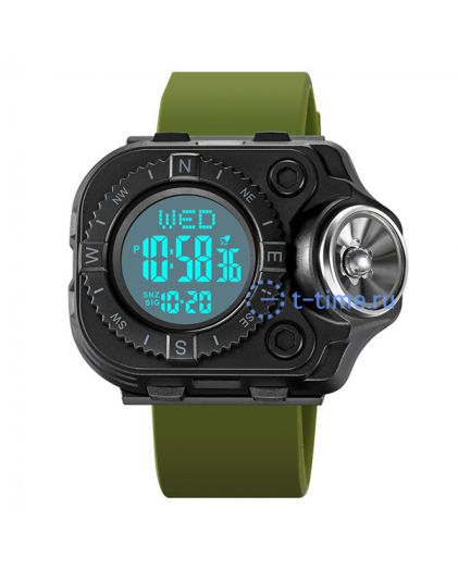 Skmei 2187AGWT army green-white