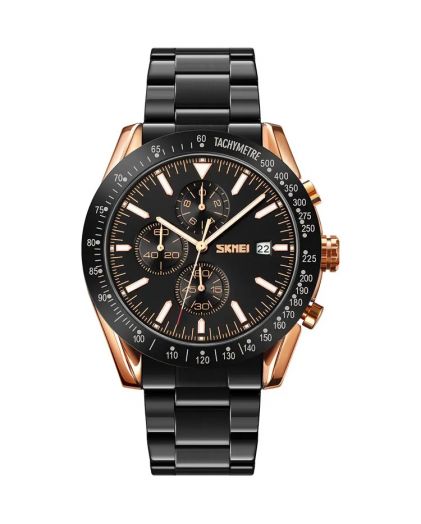 SKMEI 9253RGBK rose gold/black-steel