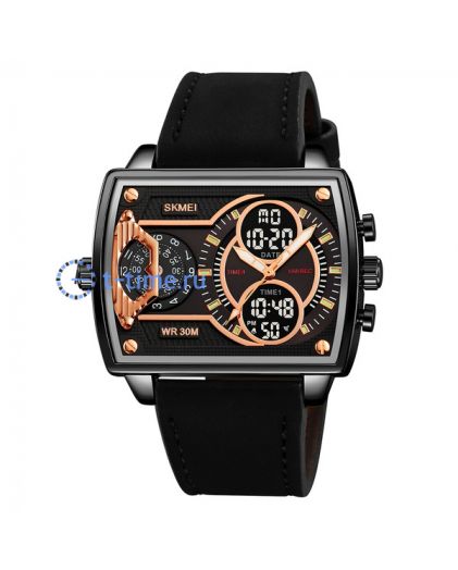 Skmei 2229LBKBK black/black-leather