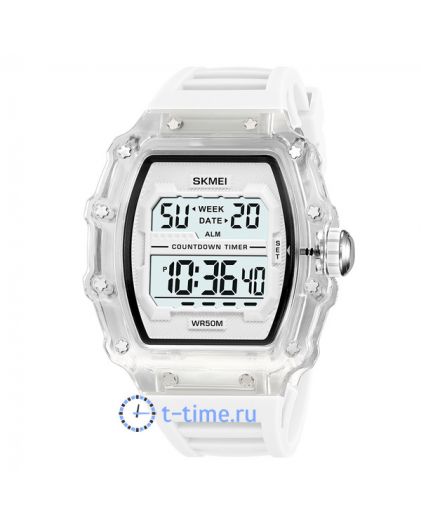 Skmei 2296WT white-transparent/white