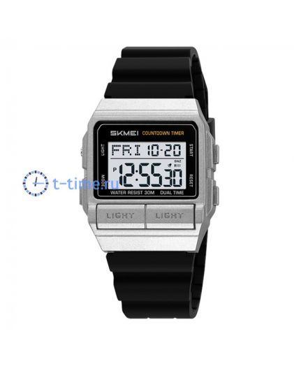 Skmei 2475PSI silver (silica gel strap)