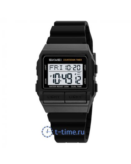 Skmei 2475BKWT black-white (silica gel strap)
