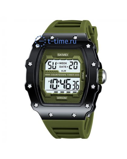 Skmei 2296BKGN bright black/army green