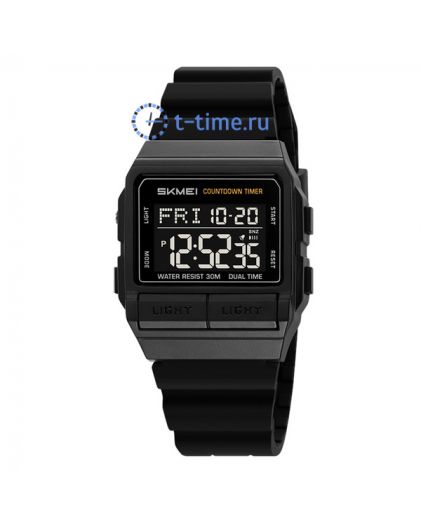 Skmei 2475PBKBK black-black (silica gel strap)