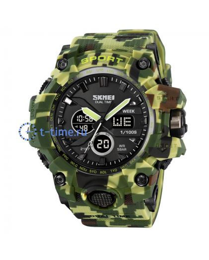 Skmei 2197CMGN amry green camouflage