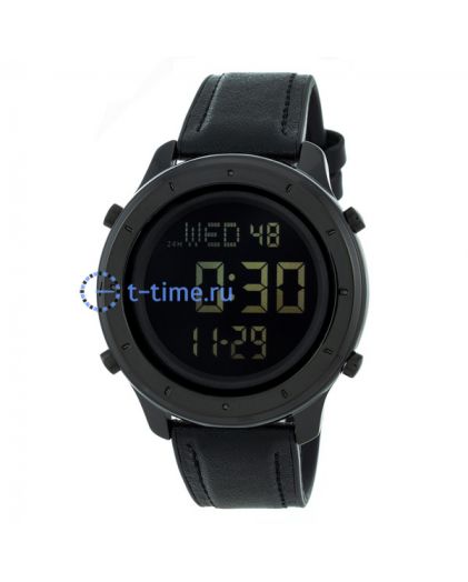 Skmei 1864LBKBK black/black-leather
