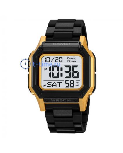 Skmei 2264GDWT black/gold-white