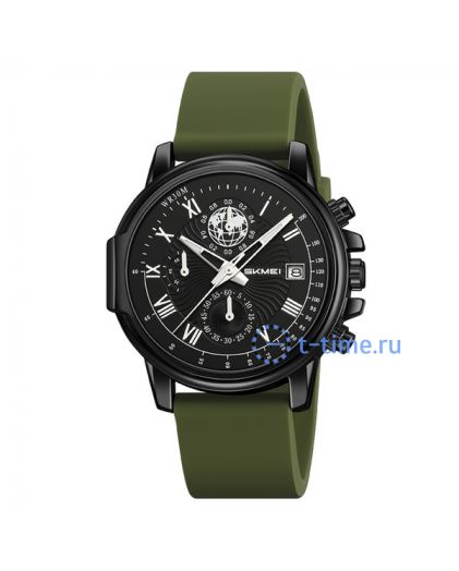 Skmei 2468BKAG black/army green
