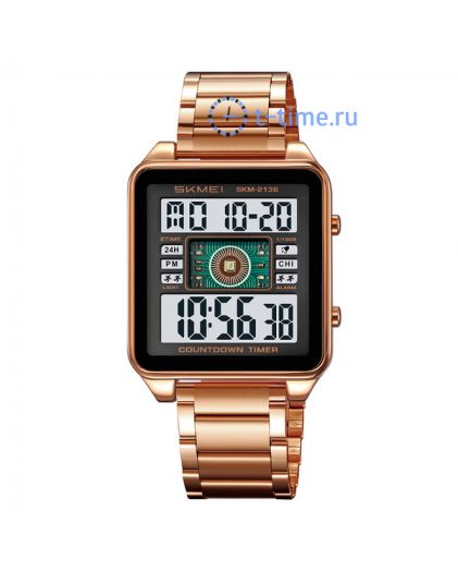 Skmei 2136RGWT rose gold/white