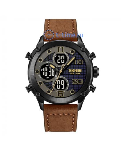 Skmei 1975LDKBNBK dark brown/black-leather